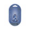 Ouch! Smooth Silicone Anal Plug Small 2.6 In. Metallic Blue