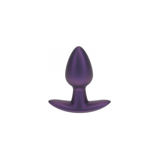 Ouch! Smooth Silicone Anal Plug Small 2.6 In. Metallic Purple - Image 2