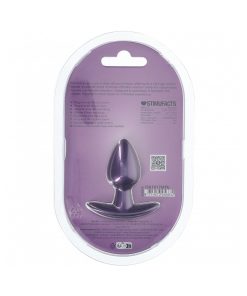 Ouch! Smooth Silicone Anal Plug Small 2.6 In. Metallic Purple