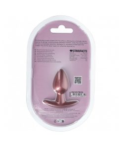 Ouch! Smooth Silicone Anal Plug Small 2.6 In. Rose Gold