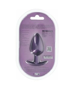 Ouch! Smooth Silicone Anal Plug Large 3.5 In. Metallic Purple
