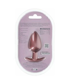 Ouch! Smooth Silicone Anal Plug Large 3.5 In. Rose Gold