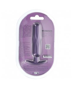 Ouch! Smooth Silicone Oblong Anal Plug 4.6 In. Metallic Purple