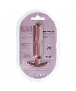 Ouch! Smooth Silicone Oblong Anal Plug 4.6 In. Rose Gold