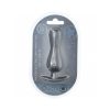 Ouch! Smooth Silicone Curvy Anal Plug 4.6 In. Gun Metal