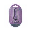 Ouch! Smooth Silicone Curvy Anal Plug 4.6 In. Metallic Purple