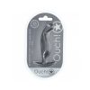 Ouch! Smooth Silicone P-Spot Anal Plug 4.6 In. Gun Metal