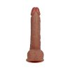 Realrock 9 In. Vibrating Cock With Balls Regular Straight Tan