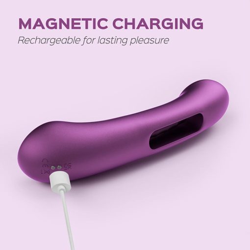 Honey Play Box Tempo Pressure Sensing App-Controlled Tapping G-Spot Vibrator Purple - Image 3