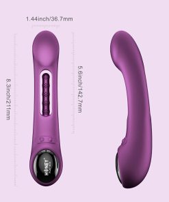 Honey Play Box Tempo Pressure Sensing App-Controlled Tapping G-Spot Vibrator Purple