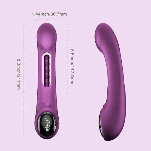 Honey Play Box Tempo Pressure Sensing App-Controlled Tapping G-Spot Vibrator Purple - Image 4