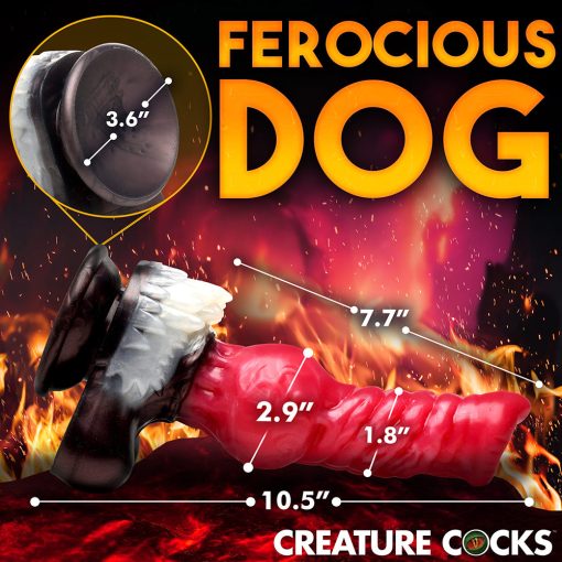 Creature Cocks Cujo Canine Silicone Dildo Xl - Image 12