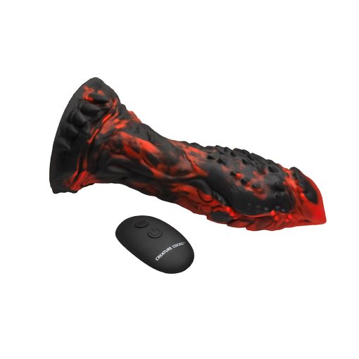 Creature Cocks Inferno Cock Vibrating Silicone Dildo With Remote - Image 4