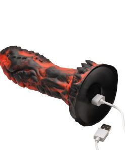 Creature Cocks Inferno Cock Vibrating Silicone Dildo With Remote