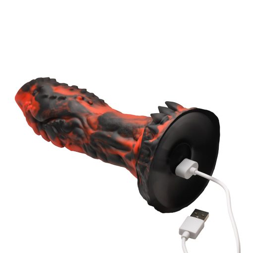 Creature Cocks Inferno Cock Vibrating Silicone Dildo With Remote - Image 8