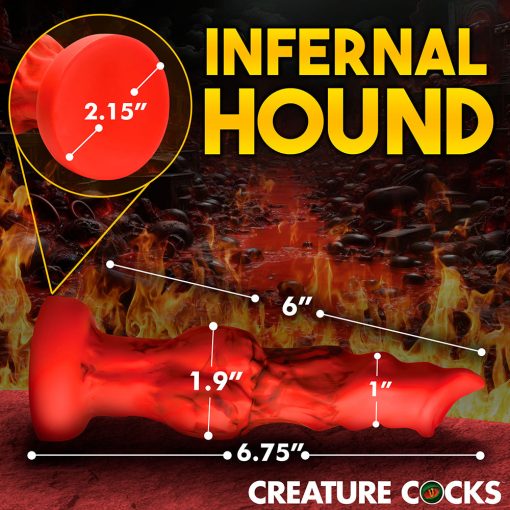 Creature Cocks Fire Hound Silicone Dildo S - Image 12