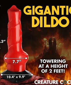 Creature Cocks Giant Hell-Hound Canine Penis 2 Ft. Dildo