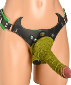 Creature Cocks Horny Play Strap-On Harness Green