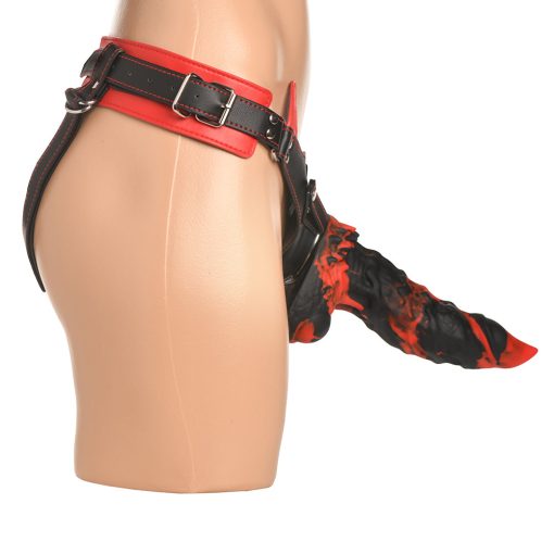 Creature Cocks Horny Devil Strap-On Harness Red - Image 3