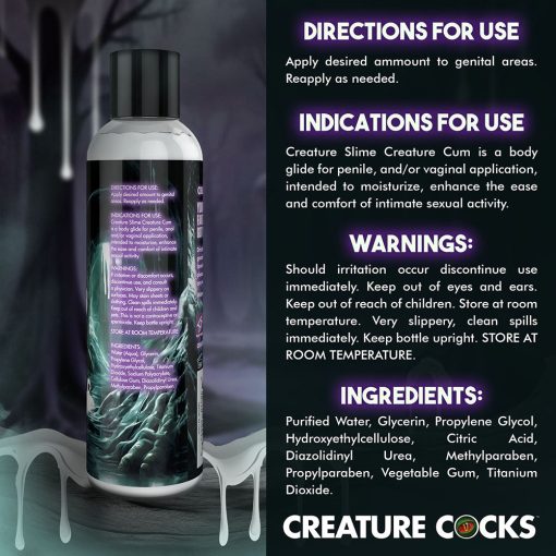 Creature Slim Creature Cum Unscented Jizz Lubricant 8 Oz. - Image 9
