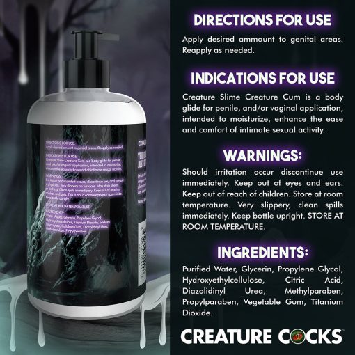 Creature Slim Creature Cum Unscented Jizz Lubricant 16 Oz. - Image 8