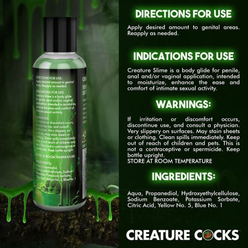 Creature Slime Green Water-Based Lubricant 4 Oz. - Image 9