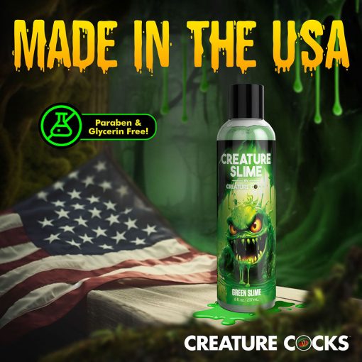 Creature Slime Green Water-Based Lubricant 8 Oz. - Image 8