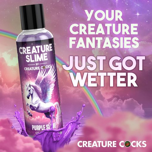 Creature Slime Purple Water-Based Lubricant 4 Oz. - Image 6