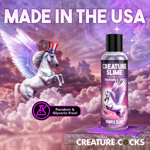 Creature Slime Purple Water-Based Lubricant 4 Oz. - Image 7