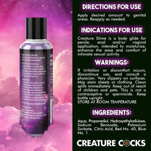 Creature Slime Purple Water-Based Lubricant 4 Oz. - Image 8