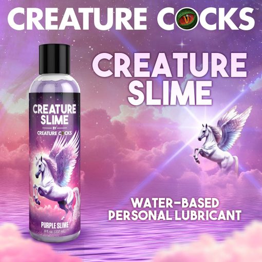 Creature Slime Purple Water-Based Lubricant 8 Oz. - Image 5