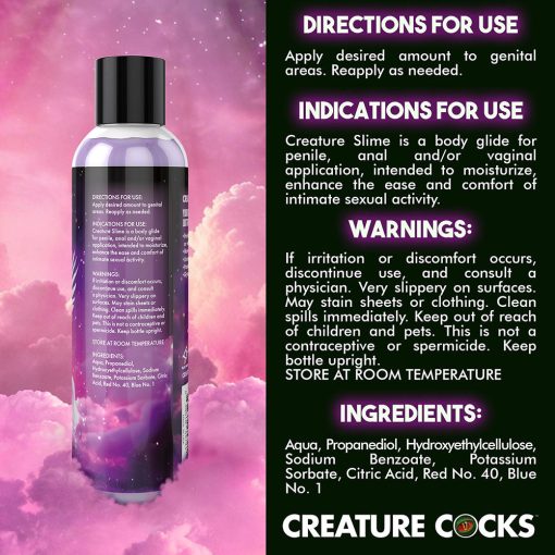 Creature Slime Purple Water-Based Lubricant 8 Oz. - Image 8
