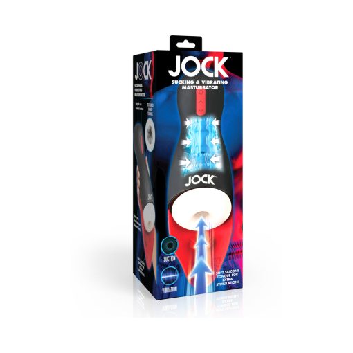 Jock Sucking & Vibrating Masturbator With Tongue