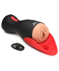 Jock Sucking & Vibrating Pussy Masturbator