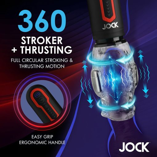 Jock Spinning & Thrusting Masturbator With Dual Vibration - Image 4