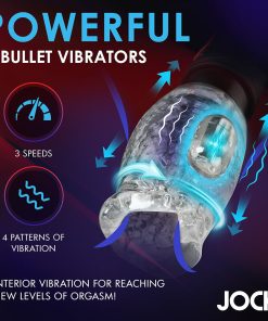 Jock Spinning & Thrusting Masturbator With Dual Vibration