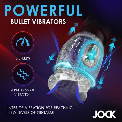 Jock Spinning & Thrusting Masturbator With Dual Vibration - Image 5