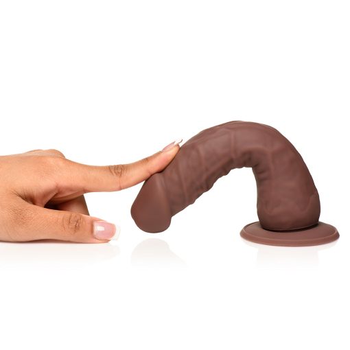 Easy Riders 7 In. Silicone Dildo Dark - Image 7