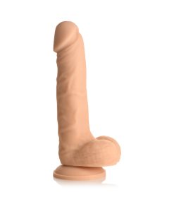 Easy Riders 7 In. Silicone Dildo With Balls Light