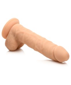 Easy Riders 7 In. Silicone Dildo With Balls Light