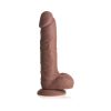 Easy Riders 7 In. Silicone Dildo With Balls Dark