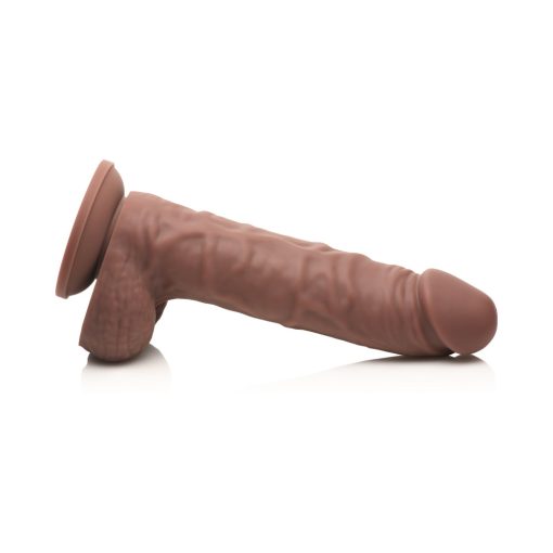 Easy Riders 7 In. Silicone Dildo With Balls Dark - Image 5