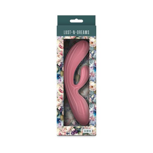 Lust-N-Dreams Samba Rabbit Vibrator – Dual Motor Rechargeable Coral