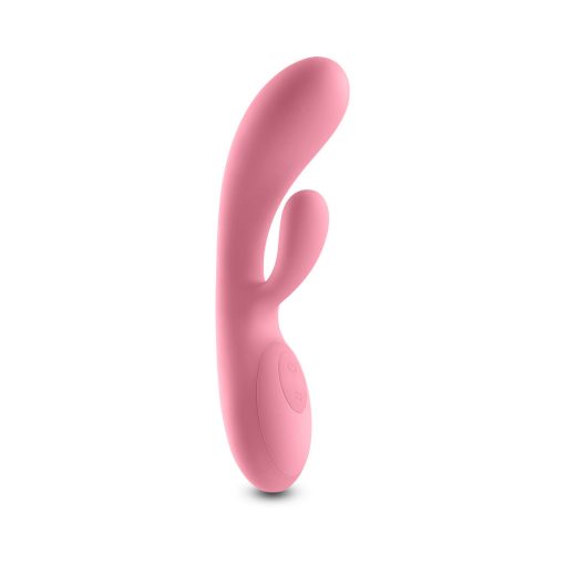Lust-N-Dreams Samba Rabbit Vibrator – Dual Motor Rechargeable Coral - Image 2
