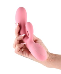 Lust-N-Dreams Samba Rabbit Vibrator – Dual Motor Rechargeable Coral