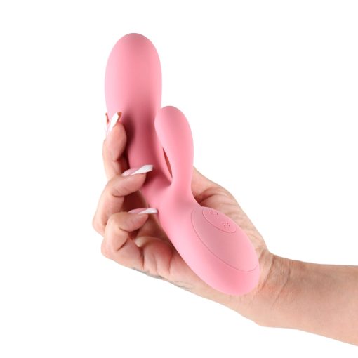 Lust-N-Dreams Samba Rabbit Vibrator – Dual Motor Rechargeable Coral - Image 3