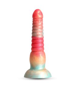 Colours Stacked 6 In. Dildo Red/Gold