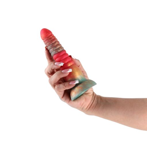 Colours Stacked 6 In. Dildo Red/Gold - Image 3