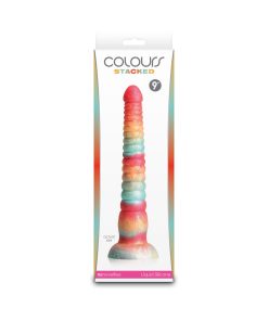 Colours Stacked 9 In. Dildo Red/Gold