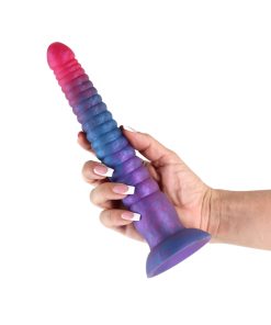 Colours Stacked 9 In. Dildo Pink/Blue